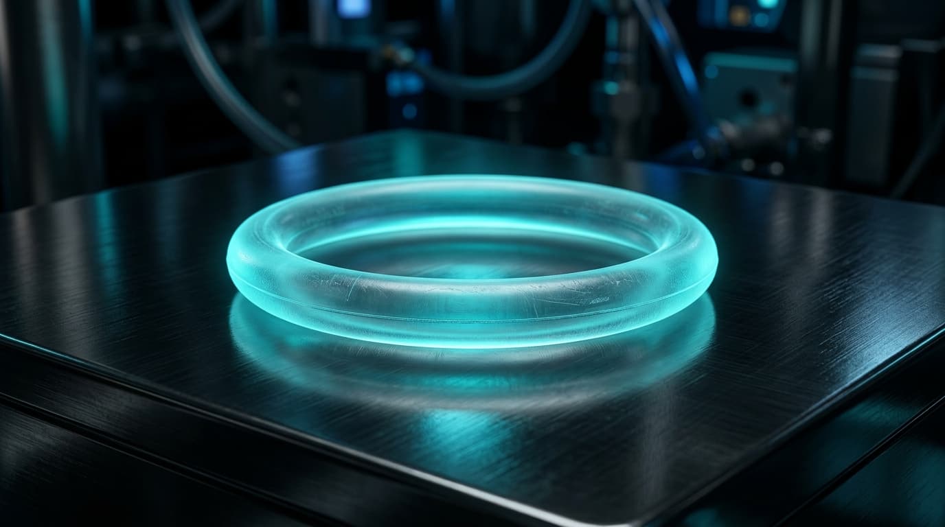 Macro Aufnahme Flüssigsilikon O-Ring Dichtung MDS-Dichtungen